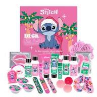 Ozdoby bożonarodzeniowe - MAD Beauty – Disney STITCH kalendarz adwentowy z 24 produktami kosmetycznymi, wellness, kalendarz adwentowy dla kobiet i dziewcząt, z maską na twarz, balsamem do ciała, gumką do włosów, pilnikiem do - miniaturka - grafika 1