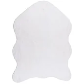 Dywany - Dywan sztuczna skóra Rabbit puszysty 90 x 120 cm biały - miniaturka - grafika 1