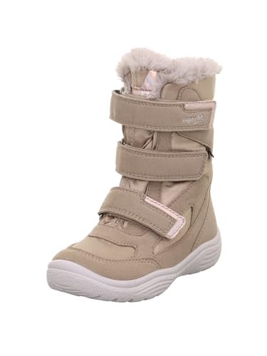 Superfit Crystal Śniegowce dziewczęce z ciepłą podszewką Gore-Tex, beżowy (Beżowy 4000), 35 EU