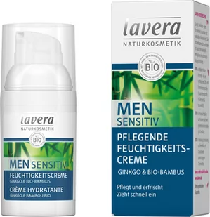 Lavera Men sensitiv odżywczy krem nawilżający do twarzy z ginkgo i bambusem organicznym 30ml - Kremy do twarzy - miniaturka - grafika 1