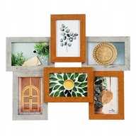 Ramki na zdjęcia - Galeria na 6 zdjęć 10x15 brąz-beton Goldbuch - miniaturka - grafika 1