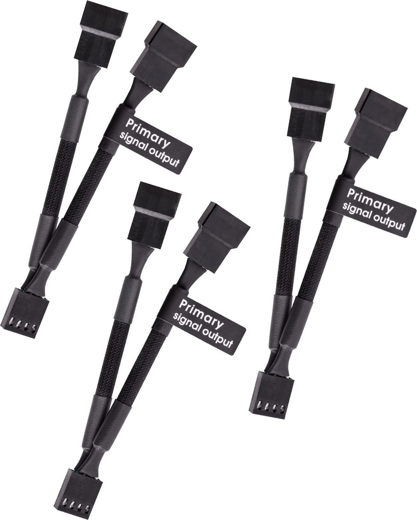 Thermaltake 4-pin - 4-pin x2, 0.11m, Czarny AC-060-CO1OTN-F1