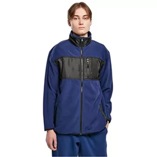 Urban Classics Męska kurtka polarowa z naszywką, niebieski (Kosmiczny Błękit), XL - Kurtki męskie - miniaturka - grafika 1