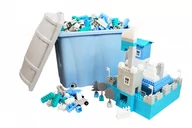 Klocki - KLOCKI KONSTRUKCYJNE W KUFERKU PIRACKIM DUŻYM PASTELOWE - 1000 ELEMENTÓW - miniaturka - grafika 1