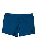 Kąpielówki męskie - Quiksilver męskie kąpielówki Swim Brief Mapool niebieski niebieski (Majolica Blue) S - miniaturka - grafika 1