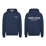 Bluzy męskie - TOMMY HILFIGER BLUZA MĘSKA Z KAPTUREM TJM REG ENTRY GRAPHIC GRANATOWA r.XL - miniaturka - grafika 1