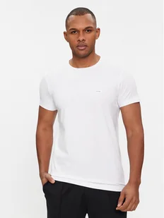 Calvin Klein T-Shirt K10K112724 Biały Slim Fit - Koszulki męskie - miniaturka - grafika 1