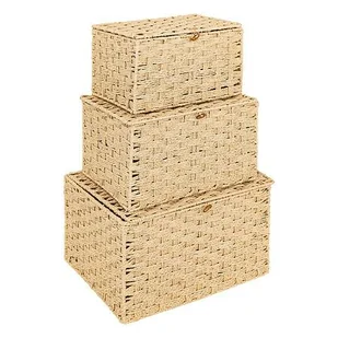 Zestaw 3 skrzynek Elio naturalny - Pudła i pojemniki do przechowywania Zestaw 3 skrzynek Elio naturalny - Pudła i pojemniki do przechowywania - miniaturka - grafika 1