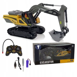 Koparka zdalnie sterowana duża spychacz RC światło dźwięk koparko ładowarka - Zabawki zdalnie sterowane - miniaturka - grafika 1