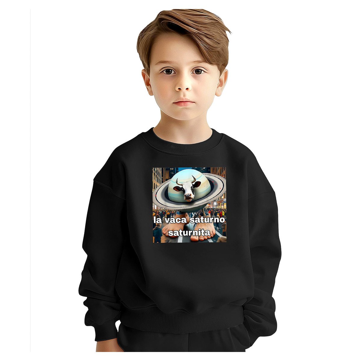 BLUZA DZIECIĘCA BRAINROT LA VACA SATURNO 146-152 DLA CHŁOPCA DZIEWCZYNKI