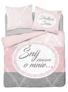 Detexpol Pościel 220x200 bawełniana Komplet 100% bawełna Holenderska Śnij o mnie 3242A - Pościel - miniaturka - grafika 1