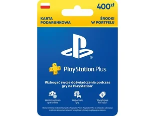 SONY PlayStation Network 400 PLN Wallet - Kody i doładowania cyfrowe - miniaturka - grafika 1