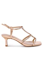 Sandały damskie - Badura Sandały JUSTINE-21723-115 Różowy - miniaturka - grafika 1