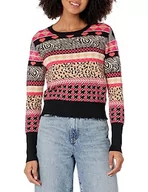 Swetry damskie - Desigual Sweter damski, Wykończenie materiału, L - miniaturka - grafika 1