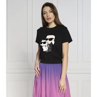 Koszulki i topy damskie - Karl Lagerfeld T-shirt ikonik 2.0 | Regular Fit - grafika 1