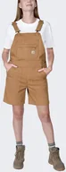 Spodnie sportowe męskie - Krótkie Ogrodniczki Carhartt Rugged Canvas Brown - miniaturka - grafika 1