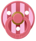 Smoczki uspokajające - BIBS STUDIO COLOUR CORAL/BABY PINK Smoczek uspokajający kauczuk Hevea, roz S, FLOWPACK - miniaturka - grafika 1