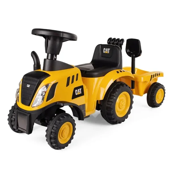 Jeździk Traktor Z Przyczepką Caterpillar Cat Jeździdełko Dla Dziecka 12m+