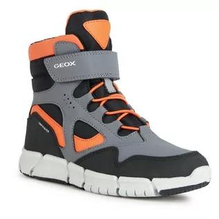Buty dla chłopców - Śniegowce Geox J Flexyper Boy B Abx J369XB 0CEFU C0036 M Grey/Orange - grafika 1