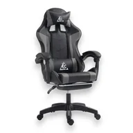 Fotele gamingowe - Fotel gamingowy obrotowy z podnóżkiem EC GAMING masażer KO24SZ - miniaturka - grafika 1