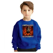 Bluzy dla dziewczynek - BLUZA DZIECIĘCA BRAINROT CAPPUCCINO ASSASSINO 104 DLA CHŁOPCA - miniaturka - grafika 1