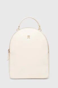 Tommy Hilfiger plecak damski kolor beżowy mały gładki - Plecaki - miniaturka - grafika 1