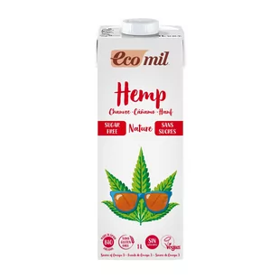 Ecomil NAPÓJ Z KONOPII BEZ CUKRU BIO 1L - Napoje roślinne - miniaturka - grafika 1