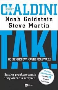 TAK! 60 sekretów nauki perswazji Robert B Cialdini Noah Goldstein Steve Martin MP3) - Audiobooki - biznes i ekonomia - miniaturka - grafika 1