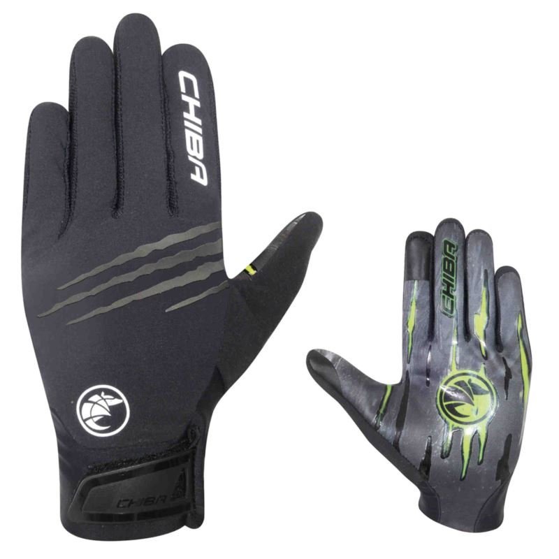 Rękawiczki rowerowe Chiba Downhill Youth czarne rozm. S