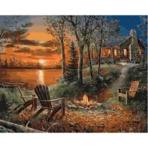 Malowanie po numerach - Ognisko 40x50cm - Twoje Hobby - Malowanie po numerach - miniaturka - grafika 2