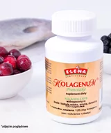 Włosy, skóra, paznokcie - Elena Kolagenum Gold 125mg - liofilizowany kolagen 120kaps. - miniaturka - grafika 1