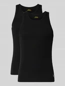 Piżamy męskie - Podkoszulka o kroju slim fit z czystej bawełny w zestawie 2 szt. - miniaturka - grafika 1