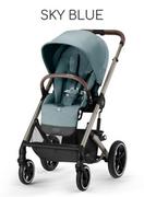 Wózki dziecięce - CYBEX BALIOS S LUX TAUPE FRAME Sky Blue - miniaturka - grafika 1