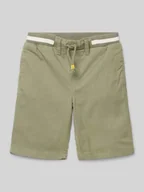 Spodnie i spodenki dla chłopców - Bermudy o kroju regular fit z mieszanki bawełny model ‘PELLE’ - miniaturka - grafika 1
