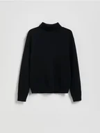 Bluzy dla chłopców - Reserved - Klasyczny golf - czarny - miniaturka - grafika 1