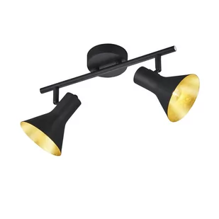 Trio RL Nina R80162002 plafon lampa sufitowa 2x40W E14 czarny / złoty - Lampy sufitowe - miniaturka - grafika 4
