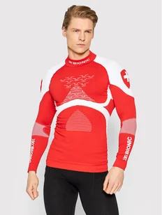 X-Bionic Bielizna termoaktywna górna 4.0 T-Neck EAWT43W19M Czerwony Slim Fit - Bielizna sportowa męska - miniaturka - grafika 1