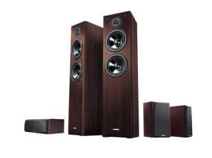 Kino domowe Yamaha RX-V4A (czarny) + NS-F51 (orzech) + NS-P51 (orzech) - Kino domowe - miniaturka - grafika 1