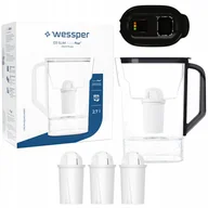 Dzbanki filtrujące - Dzbanek filtrujący do lodówki Wessper D3 Slim FutureFlow LED + 4x Filtr - miniaturka - grafika 1
