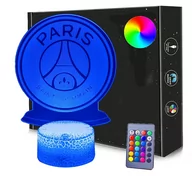 Wyposażenie pokoiku dziecięcego - Lampka nocna PSG Paris Saint-Germain 3D Led USB / BATERIE + PILOT RGB - miniaturka - grafika 1