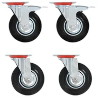 Wózki magazynowe - Kółka skrętne VIDAXL, 125 mm, 12 szt. - miniaturka - grafika 1