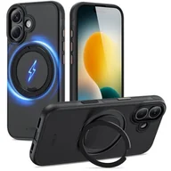 Etui i futerały do telefonów - Etui TECH-PROTECT Quantum Standlock MagSafe do Apple iPhone 17 Czarny - miniaturka - grafika 1