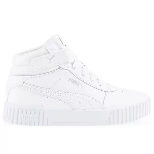 Buty Puma Carina 2.0 Mid 38585102 - białe - Buty sportowe damskie - miniaturka - grafika 1