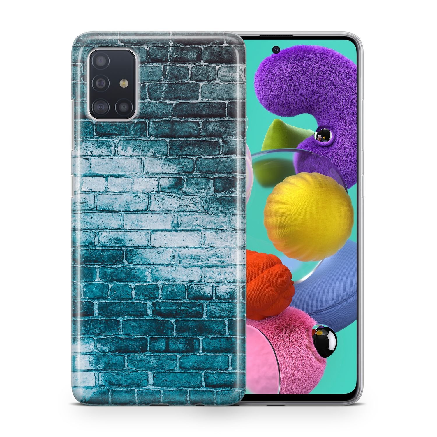 Etui na telefon komórkowy Pokrowiec ochronny na Samsung Galaxy A70 Etui Pokrowiec Torba Zderzak Etui TPU, Model: Samsung Galaxy A70, Wybierz wzór: Ceglana ściana