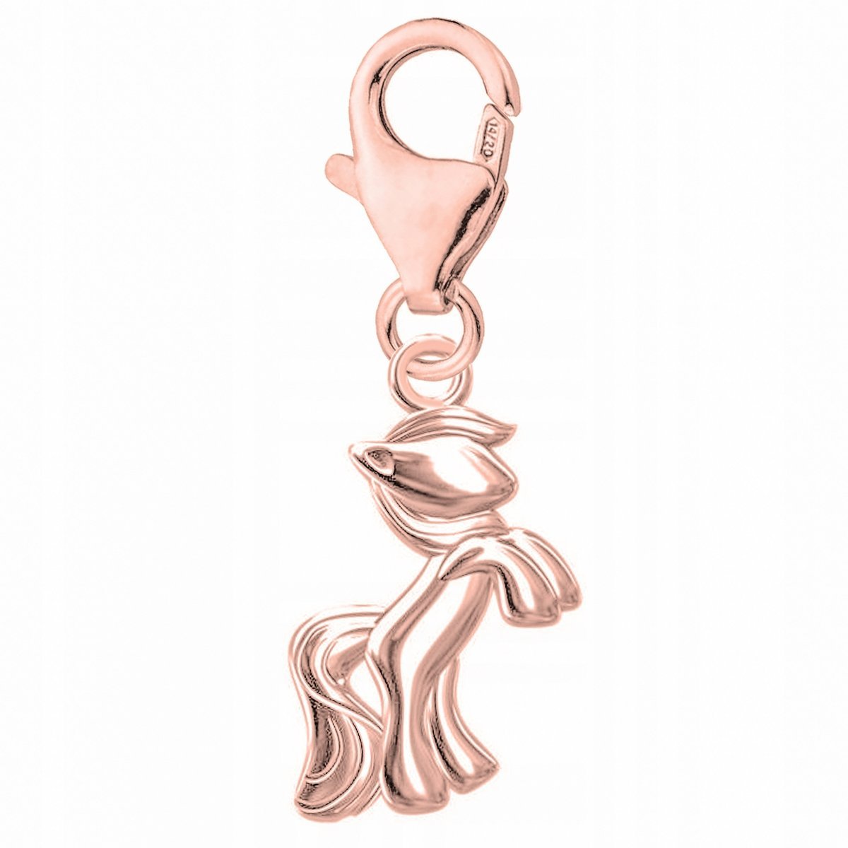 Zawieszka Pozłacana z Konikiem Kucykiem Horse Pony Koń Konik SREBRO 925