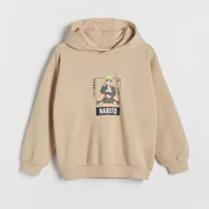 Bluzy dla chłopców - Reserved - Bluza oversize Naruto - Beżowy - miniaturka - grafika 1