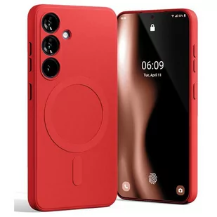 Mercury MagSafe Semi-Silicone Sam S24+ G926 czerwony /red - Etui i futerały do telefonów - miniaturka - grafika 2