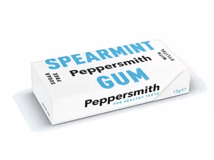 Guma do żucia PEPPERSMITH - mięta kędzierzawa, 15 g - Gumy do żucia, lizaki, dropsy - miniaturka - grafika 1