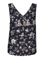Koszulki i topy damskie - VERO MODA Women's VMBUMPY SL WVN NOOS Top, Navy Blazer/AOP: Big Flower, L, Granatowy blezer/aop: duży kwiat, L - miniaturka - grafika 1