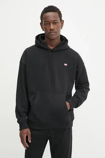 Diesel bluza męska kolor czarny z kapturem gładka A16401.0HYAT - Bluzy męskie - miniaturka - grafika 1